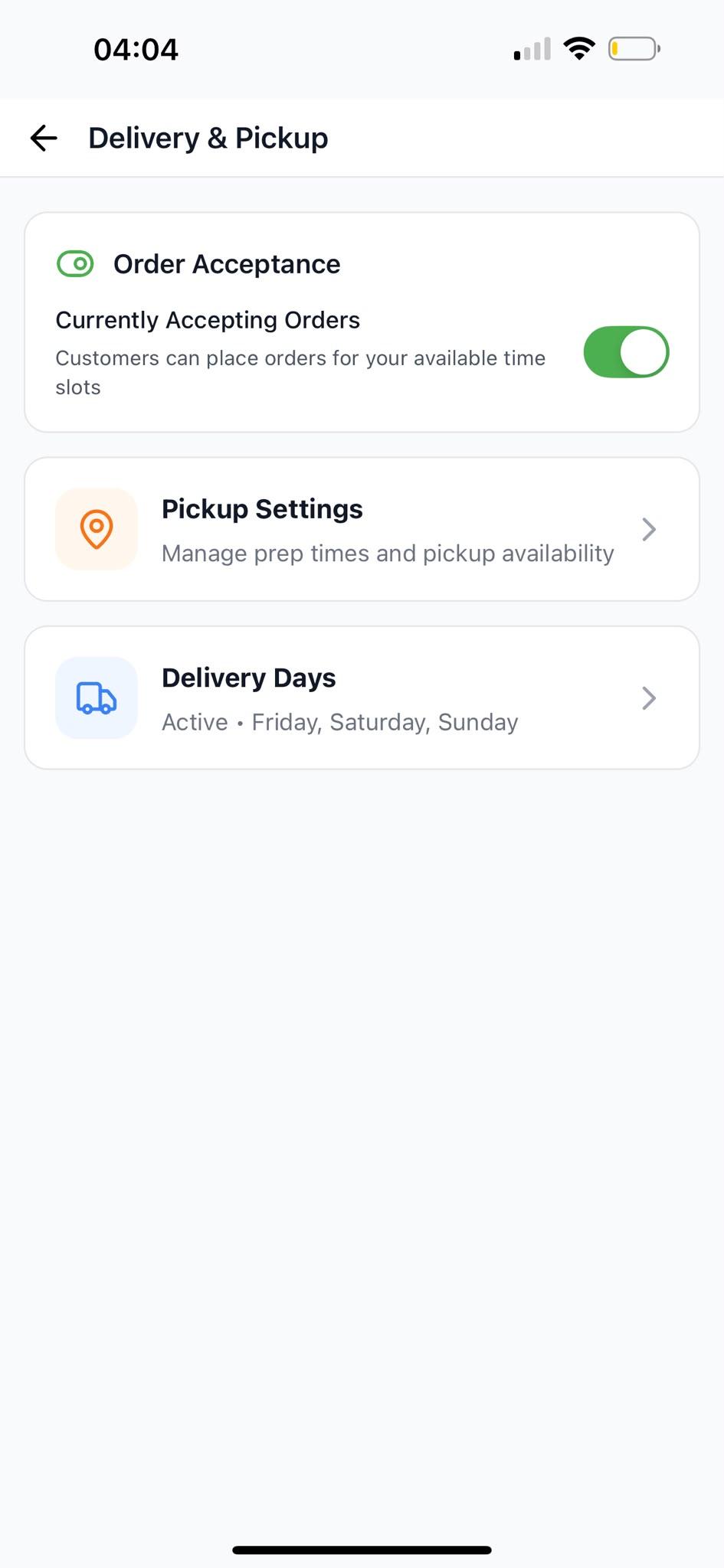 PeerPlates order analytics dashboard